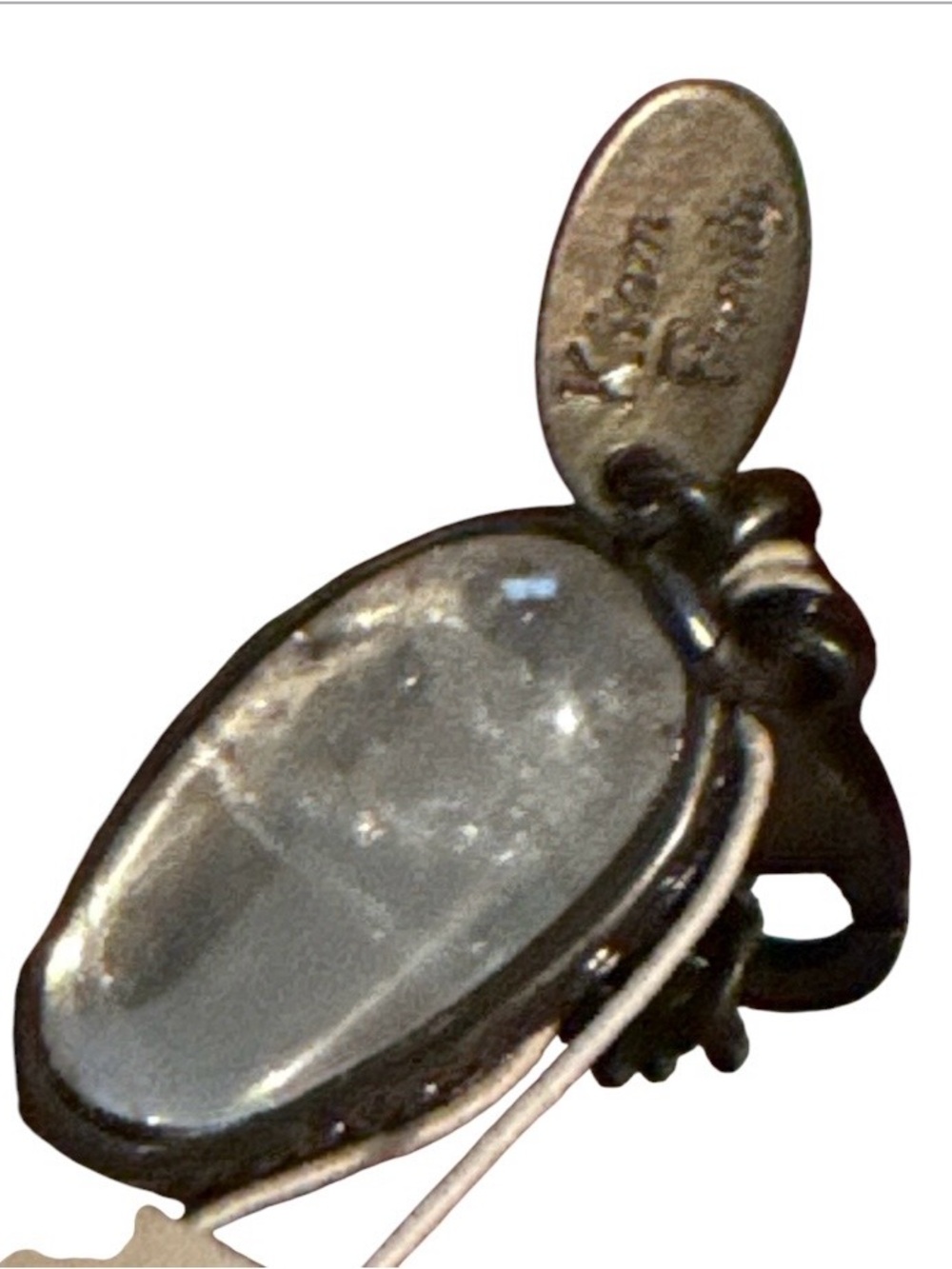 🆕 Lia Sophia Kiam Family Rock Crystal Hematite Necklace Adjustable16-19" - Picture 3 of 6